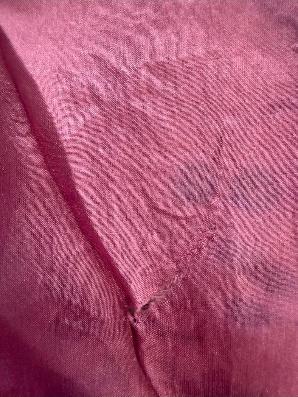 Silky Pink & Blue Scenic Print Scarf